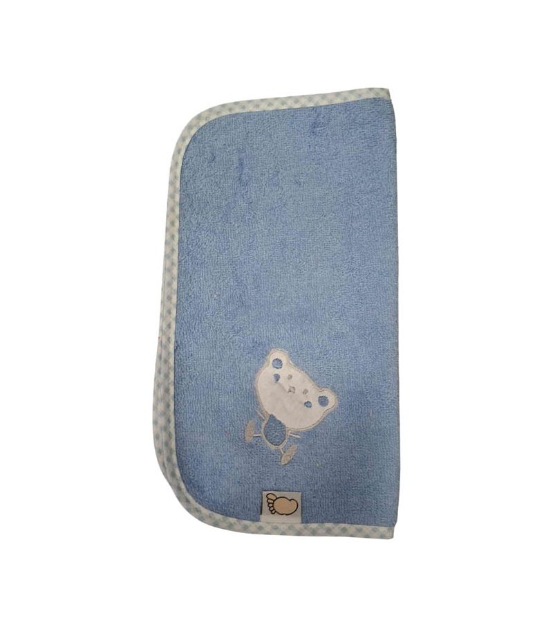 Λαβέτα πετσετέ FIGLIO BINO με κέντημα 27x27cm 25-05 Σιελ Αρκούδι