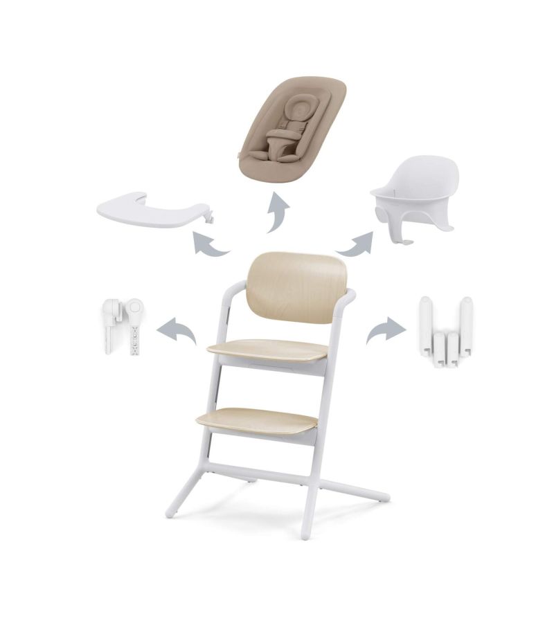 Καρέκλα φαγητού CYBEX Lemo Chair 4in1 Sand White
