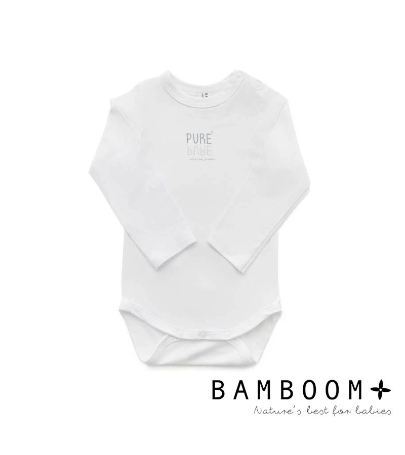 Μακρυμάνικο εσώρουχο από ύφασμα μπαμπού BAMBOOM Bianco 104-006-01