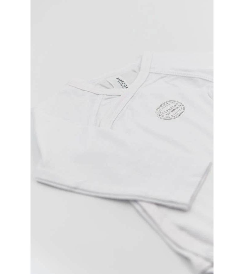 Μακρυμάνικο εσώρουχο από ύφασμα μπαμπού BAMBOOM Bianco 104-006-01