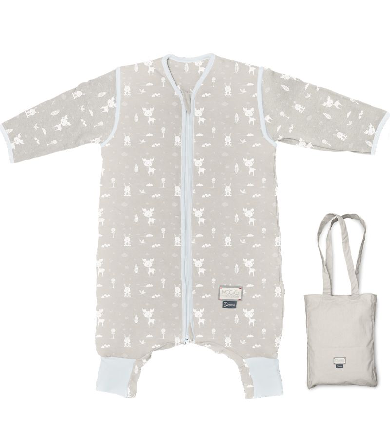 NUVITA Υπνόσακος Χειμωνιάτικος με πόδια και απ.μαν. οργανικό βαμβάκι 2.5 tog 90200 Beige