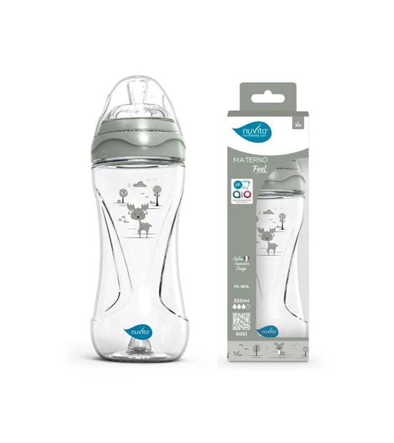 Μπιμπερό Πλαστικό Anticolic NUVITA 6051 Sage Green 330 ml 3m+ NU-ALMB0069