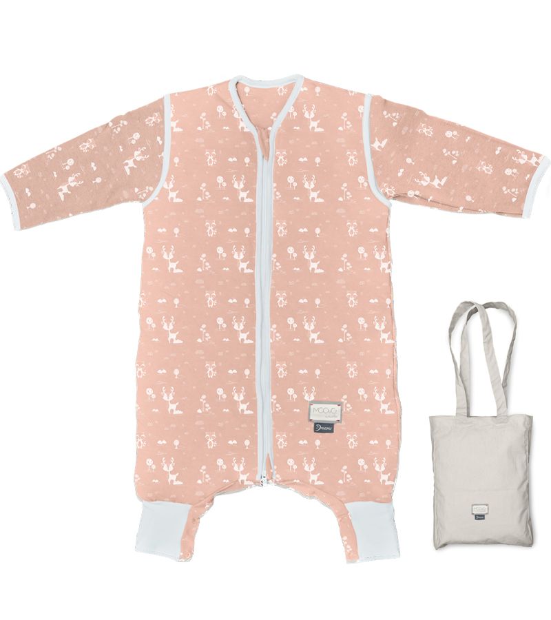 NUVITA Υπνόσακος Χειμωνιάτικος με πόδια και απ.μαν. οργανικό βαμβάκι 2.5 tog 90200 English Rose