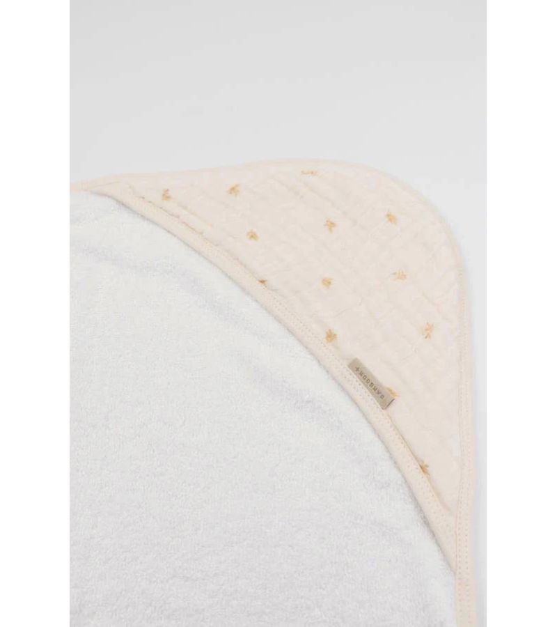 Μπουρνούζι - κάπα & γάντι μπάνιου από ύφασμα μπαμπoύ BAMBOOM 75x75 Olives Neutral