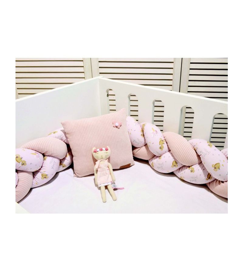 Πάντα Πλεξίδα Τριπλής Πλέξης BABY OLIVER 200x20cm Ροζ 46-6713/412