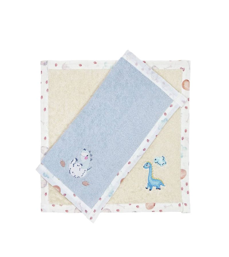 Βρεφικές Πετσέτες - Λαβέτες ώμου (Σετ 2τμχ) NIMA Sweet Dino 30x30 34090