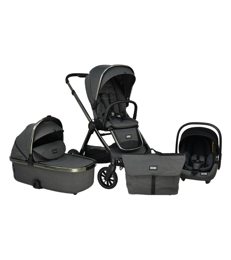 Πολυκαρότσι 3 σε 1 BEBE STARS Onyx Lava Grey 340-186