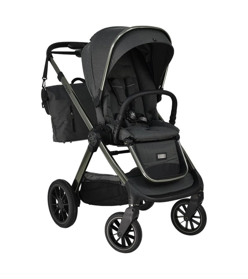 Πολυκαρότσι 3 σε 1 BEBE STARS Onyx Lava Grey 340-186