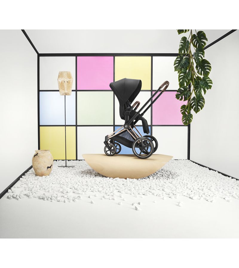 Βρεφικό Καρότσι CYBEX e-Priam Mirage Grey Rose Gold