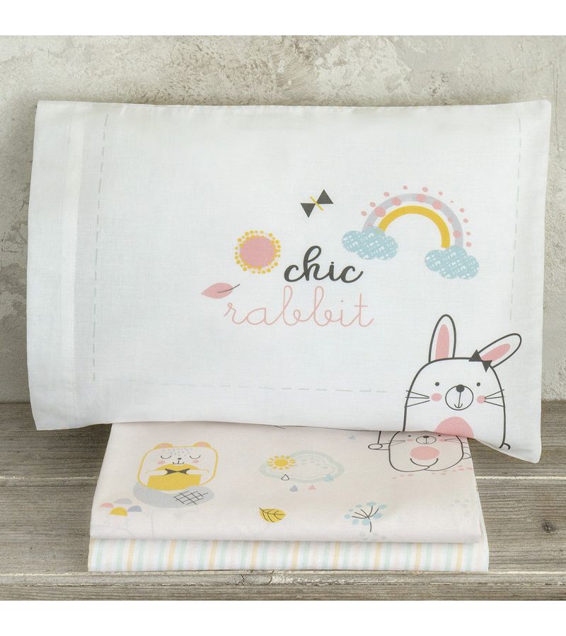 Σετ σεντόνια κούνιας 120x170 ΝΙΜΑ Chic Rabbit 32978