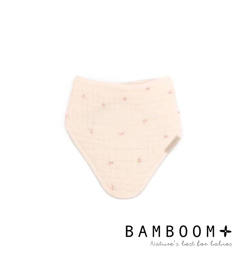 Σαλιάρα - μπαντάνα μουσελίνα BAMBOOM Olives Pink 778-414