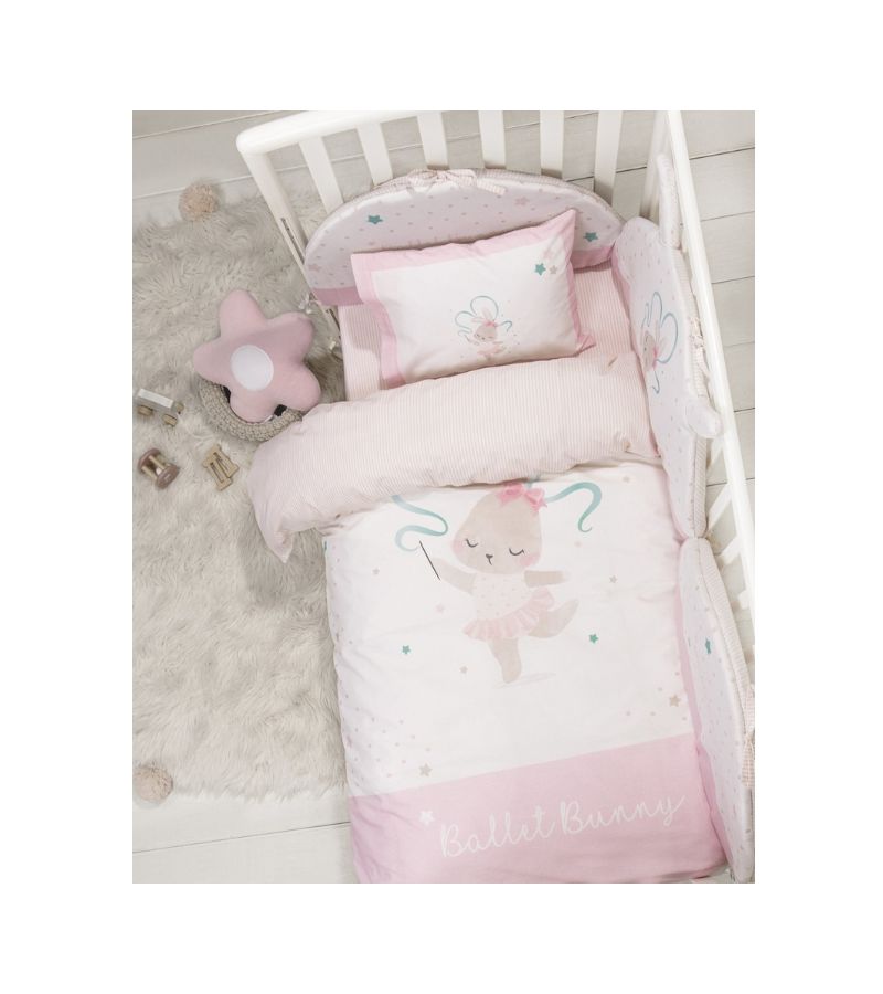 Σετ σεντόνια λίκνου 70x110 ΝΙΜΑ Ballet Bunny 35576