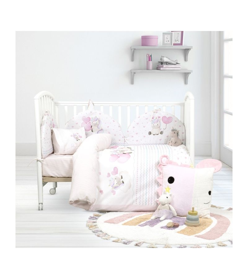 Σετ σεντόνια λίκνου 70x110 ΝΙΜΑ Luni Uni 35583