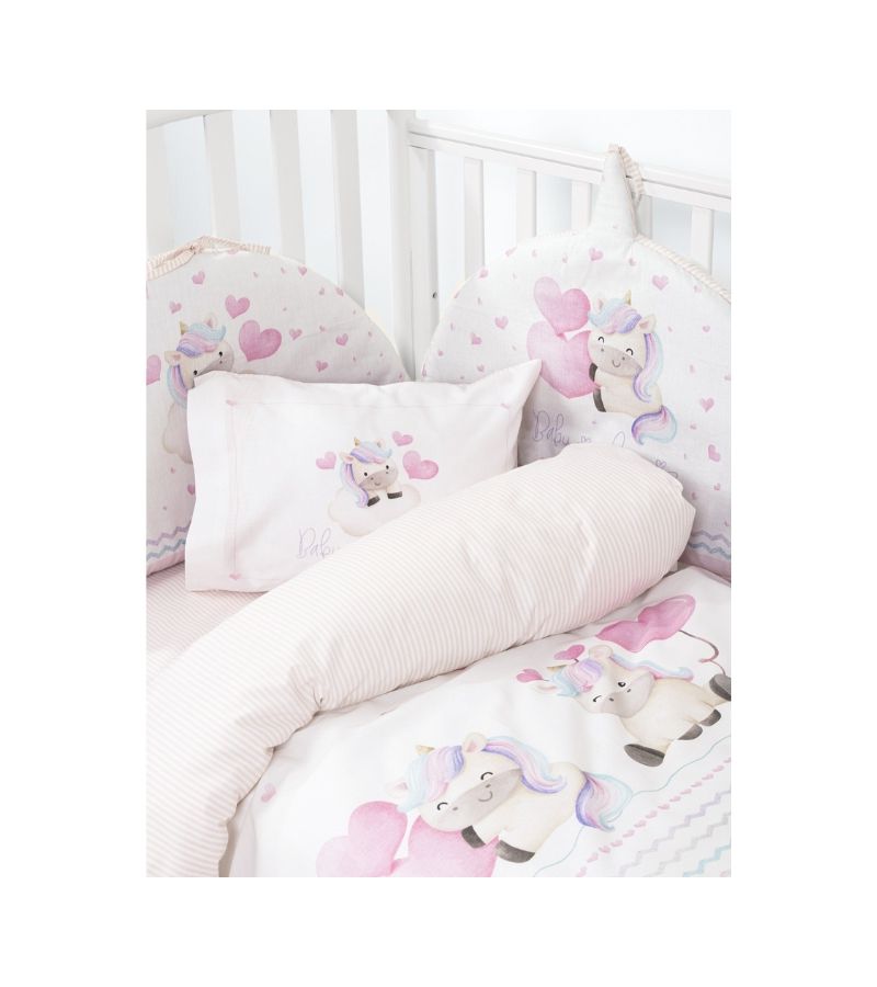 Σετ σεντόνια λίκνου 70x110 ΝΙΜΑ Luni Uni 35583