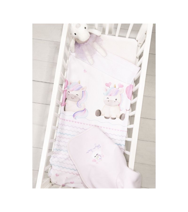 Σετ σεντόνια λίκνου 70x110 ΝΙΜΑ Luni Uni 35583