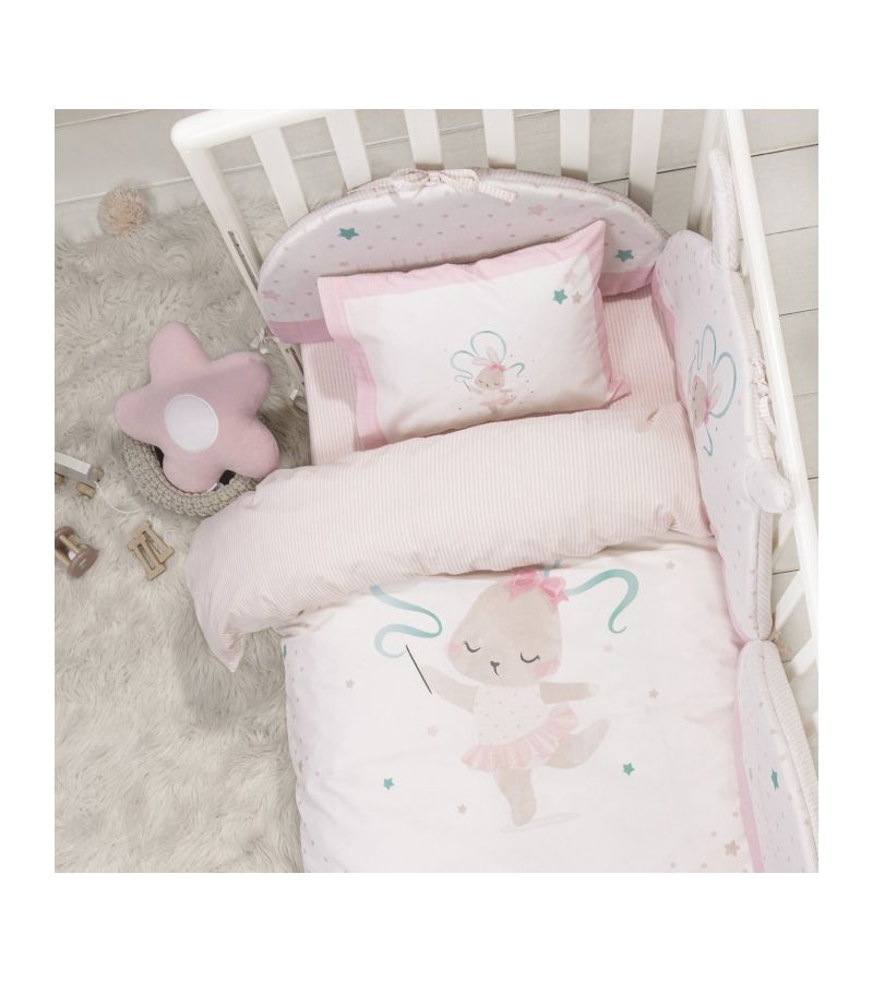 Σετ σεντόνια κούνιας 120x170 ΝΙΜΑ Ballet Bunny 35574