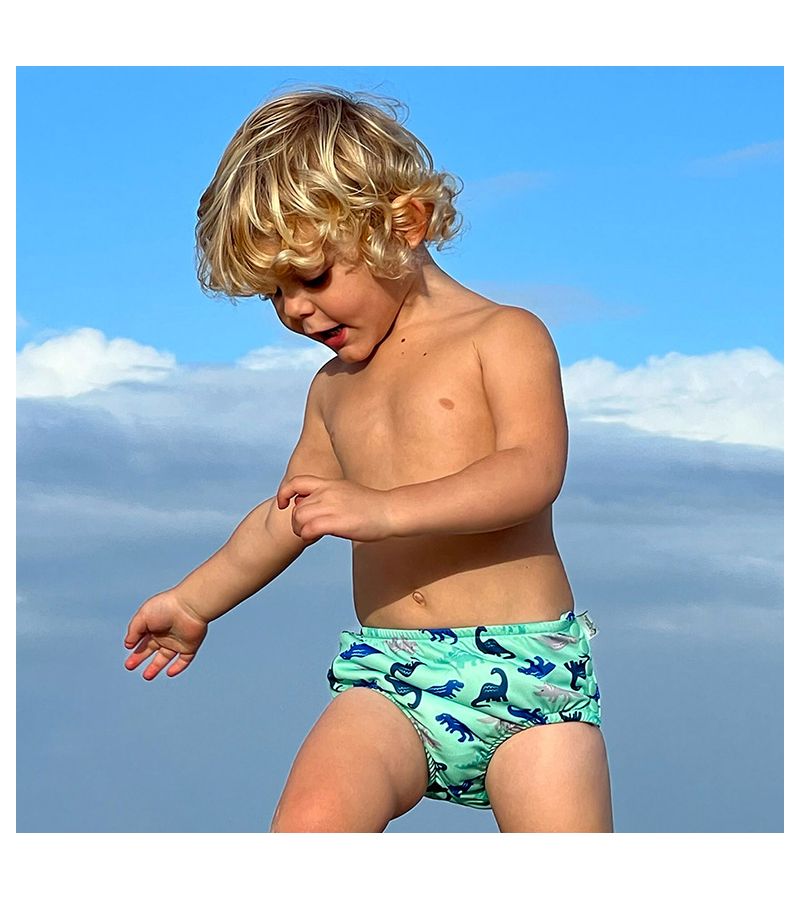 Μαγιό - πάνα I PLAY Snap Reusable Swim Diaper Seafoam Simple Dino IP-10097-3ABM