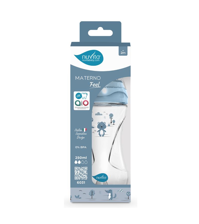 Μπιμπερό Πλαστικό Anticolic NUVITA 6031 Powder Blue 250 ml 2m+ NU-ALMB0064