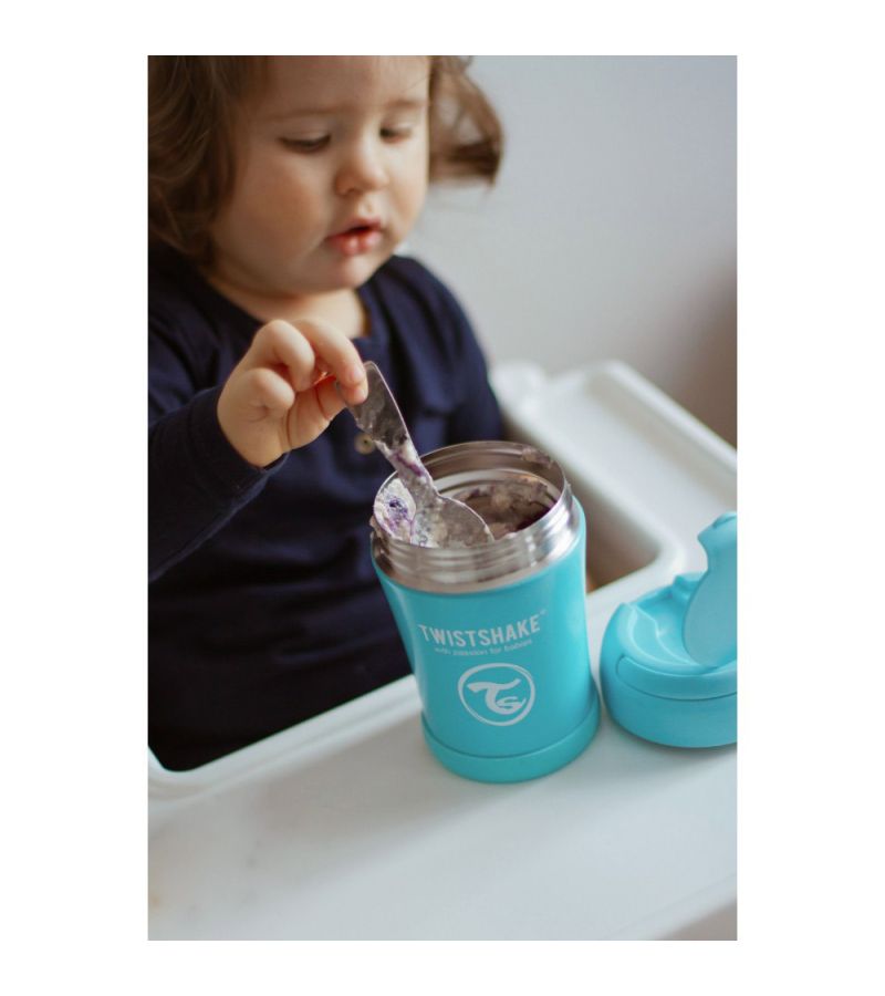Ισοθερμικό Δοχείο Φαγητού TWISTSHAKE 350ml Pastel Blue