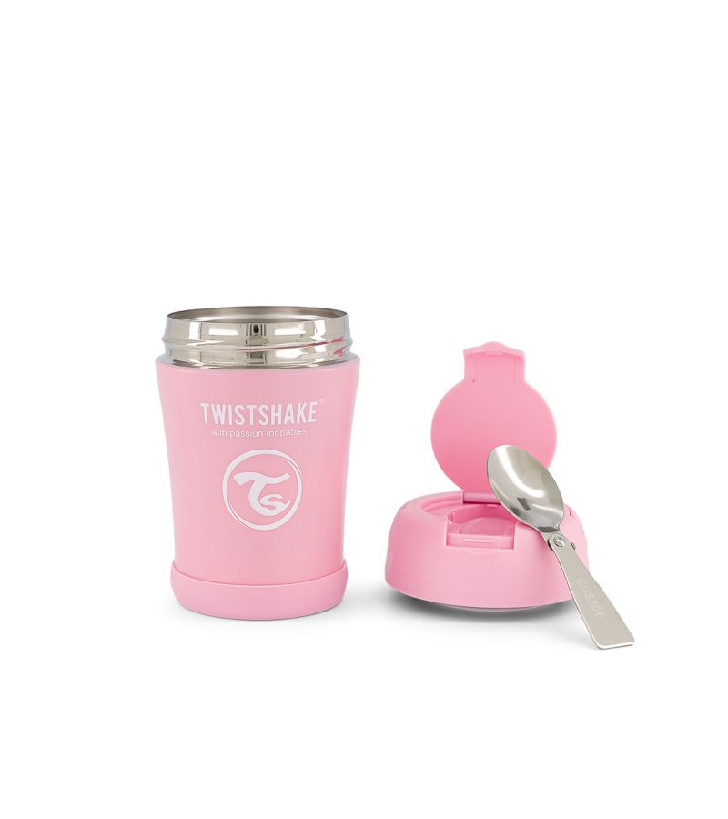 Ισοθερμικό Δοχείο Φαγητού TWISTSHAKE 350ml Pastel Pink