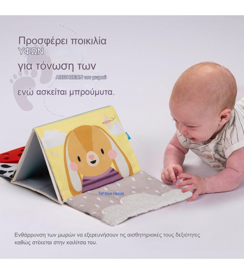 TAF TOYS Βιβλίο Δραστηριοτήτων Tummy-Time Sensory Book 13455