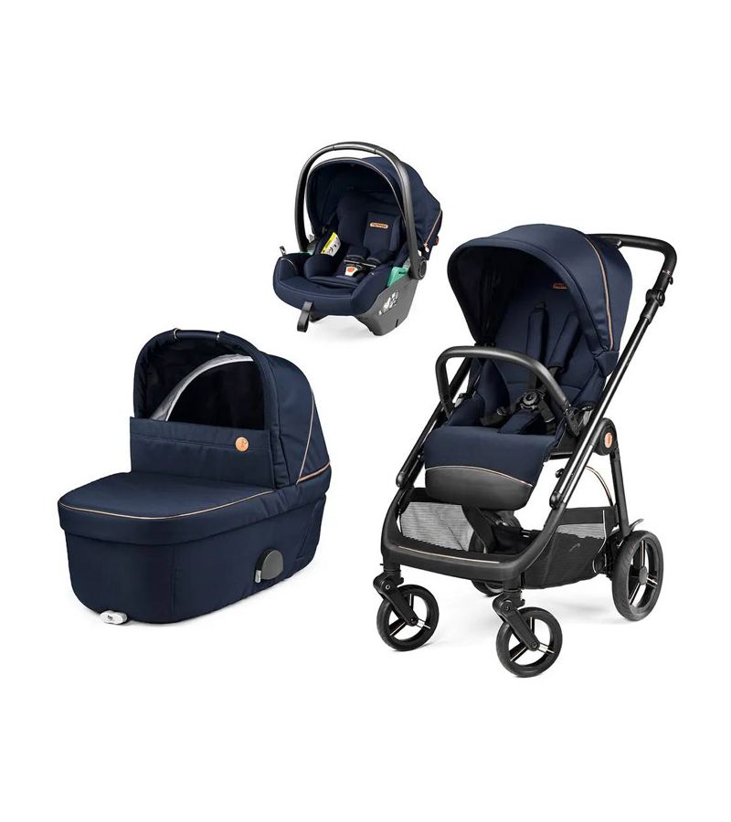 Πολυκαρότσι PEG PEREGO Veloce Brio Modular Blue Shine Με Κάθισμα με ανάκληση Lounge i-size (0-87cm)