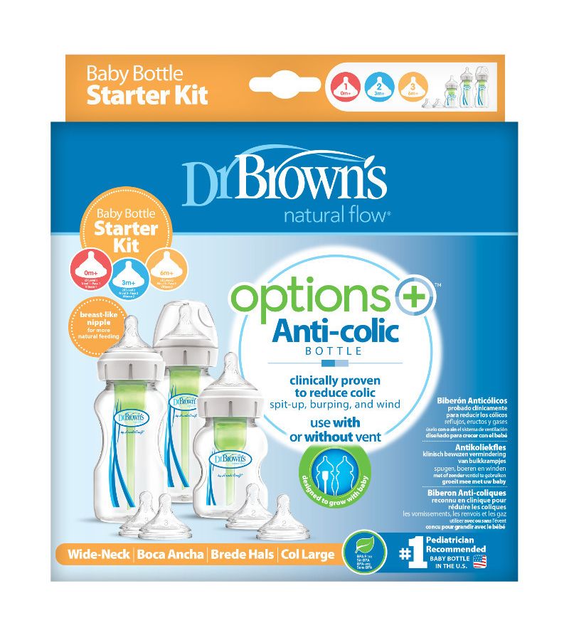 Σετ Δώρου Πλαστικά Μπιμπερό PROMO Pack Medium DR BROWN\'S 0+ μηνών WB03606