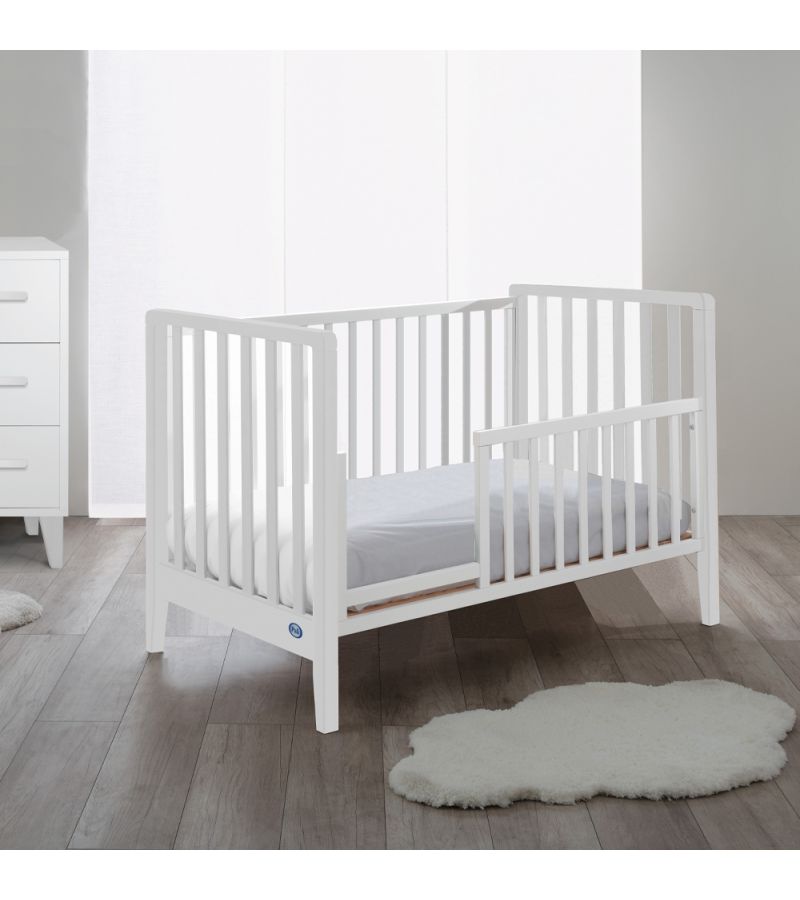Βρεφικό Σετ PALI Win Bianco με λίκνο(90χ73cm), κρεβάτι(133x73cm), στρώματα και προστατευτικό κάγκελο ή προίκα