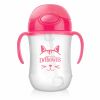 Κύπελλο 270ml με εύπλαστο καλαμάκι DR BROWN\'S Baby\'s First Straw Cup, χρώμα ροζ