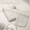 Μπουρνούζι - κάπα & γάντι μπάνιου FUNNA BABY  Lovely Bear Cream 90x90