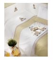 Πάπλωμα κούνιας NIMA Melme Μπεζ-Λευκό 100x140 12432