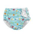 Μαγιό - πάνα I PLAY Snap Reusable Absorbent Swim Diaper Light Aqua Sea Friends IP-10097-4AGO