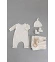 Κουβερτάκι από μπαμπού BAMBOOM Clinica neonato 75x100cm Panna 2140002