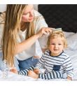 Μαλακή φυσική βούρτσα και χτένα BABYONO, χρώμα ανοιχτό ροζ