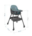 Καρέκλα Φαγητού BEBE STARS Comfy 2σε1 Petrol 865-184