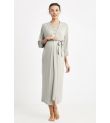 Ρόμπα εγκυμοσύνης με μακρύ μανίκι CATHERINE\'S 873CA Light Green