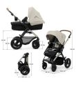 Βρεφικό Travel System KINDERKRAFT 3in1 Moov 2 Moonlight Grey