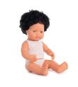 MINILAND Caucasian Boy Curly Black Hair 38cm ME31261
