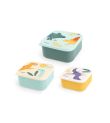 Σετ 3 Δοχεία Φαγητού SnackBox MINILAND Jurassic ML89621