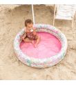 SWIM ESSENTIALS Φουσκωτή πισίνα Ø100εκ. με δύο αεροθαλάμους για μωρά από 1 έτους - Pink Blossom SWE-2020SE429