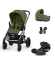 CYBEX  Πολυκαρότσι 3in1 Balios S Lux 2025 Taupe Frame Moss Green με κάθισμα Cloud T i-size