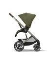 CYBEX  Πολυκαρότσι 3in1 Balios S Lux 2025 Taupe Frame Moss Green με κάθισμα Cloud T i-size