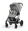 CYBEX  Πολυκαρότσι 3in1 Balios S Lux 2024-2025 Silver Frame Stone Grey με κάθισμα Cloud T i-size