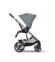 CYBEX Πολυκαρότσι 3in1 Balios S Lux 2024-2025 Taupe Frame Stormy Blue με κάθισμα Cloud G i-size Plus Stormy Blue με Βάση Isofix Base G
