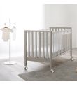 Βρεφικό Σετ PALI Win Bianco-Tortora με λίκνο(90χ73cm), κρεβάτι(133x73cm), στρώματα και προστατευτικό κάγκελο ή προίκα