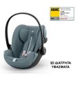 CYBEX Πολυκαρότσι 3in1 Balios S Lux 2024-2025 Taupe Frame Stormy Blue με κάθισμα Cloud G i-size Plus Stormy Blue με Βάση Isofix Base G
