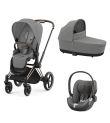 CYBEX  Πολυκαρότσι 3in1 Priam Rosegold Mirage Grey με κάθισμα Cloud T i-size