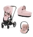 CYBEX  Πολυκαρότσι 3in1 Priam Rosegold Peach Pink με κάθισμα Cloud T i-size