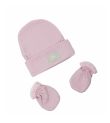 Σετ σκουφάκι και γαντάκια FIGLIO BINO Ροζ F51
