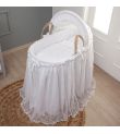 Καλαθούνα FUNNA BABY Premium White μαζί με ξύλινη βάση